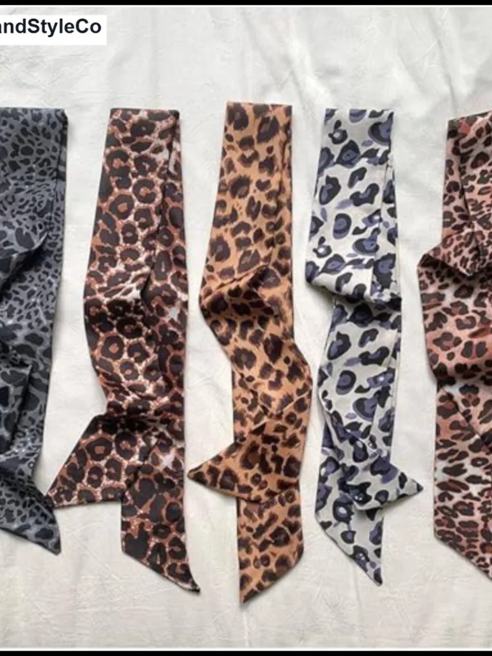 Imitation Silk Multi-Use Scarf 4-Pack for Hair, Neck & Handbag Accessory